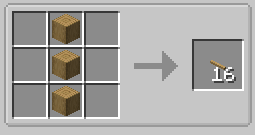Shaped Crafting Recipe for Axles